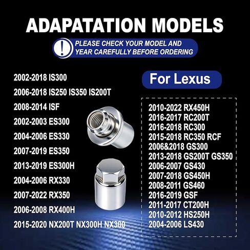 مجموعة صواميل قفل العجلة لسيارة Toyota Lexus، M12 x 1.5، مجموعة أمان مضادة للسرقة، متوافقة مع RX350، IS250، ES350، Camry، RAV4 استبدال 00276-00900 in Kuwait