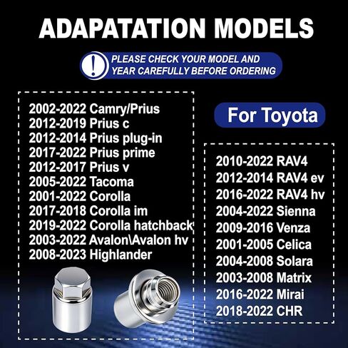 مجموعة صواميل قفل العجلة لسيارة Toyota Lexus، M12 x 1.5، مجموعة أمان مضادة للسرقة، متوافقة مع RX350، IS250، ES350، Camry، RAV4 استبدال 00276-00900 in Kuwait