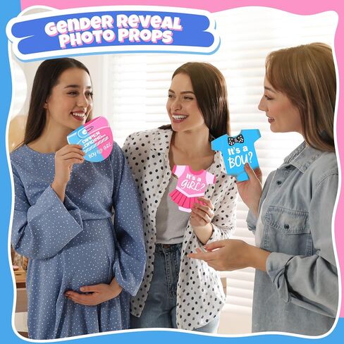 Team Boy or Girl Pins Baby Gender Reveal Party Favors Papa and Mama Badge Pin Pink Blue Photo Props Baby Shower Favors Gender Reveal Game Dec in Kuwait