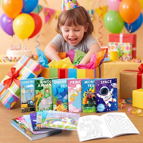 Funrous 36 Pcs Coloring Books Bulk for Kids Party Favors Assorted Pocket Mini Summer Coloring Activity Books for Boys Girls Classroom Goodie Bags Birthday Party Supplies in Kuwait
