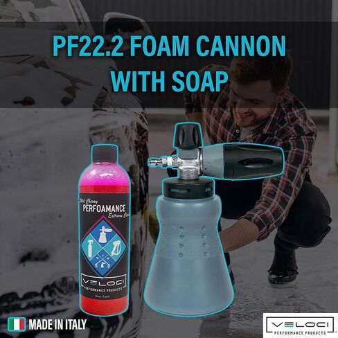 MTM Hydro PF22 Foam Cannon with Wide Mouth Bottle, 16 oz. Bottle of Car Wash Soap Included in Saudi Arabia
