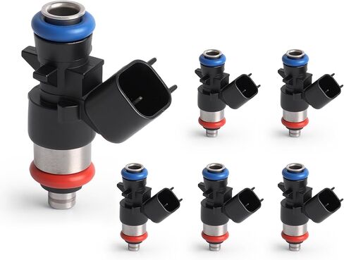 6Pcs Fuel Injector 4 Holes for Jeep Cherokee 2014-2017, 3.2L V6, Fuel Injectors Replace 0280158313, 04627794AA in Saudi Arabia