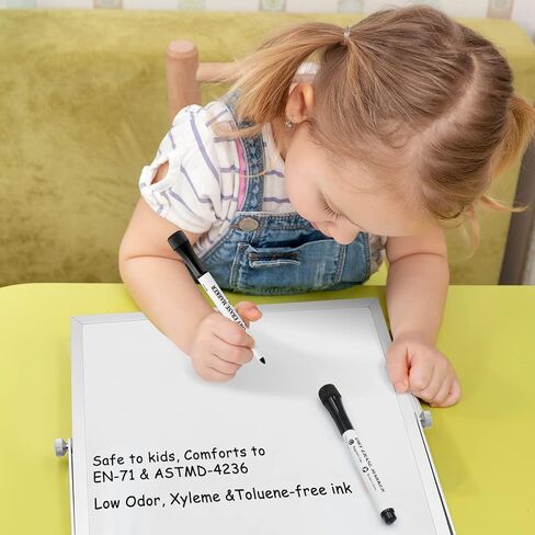 Comix Magnetic Dry Erase Markers, Fine Tip Whiteboard Markers with Eraser Cap, 36 Count 4 Colors Low Odor Black Markers for Kids Teachers in Kuwait