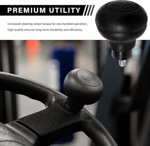 Steering Wheel Knob, 8 mm Screw Non-Slip Auto Steering Wheel Spinner Booster, Labor-Saving Wheels Knob Turning Aid Ball for Trucks Forklifts Tractors, Car Accessories in Saudi Arabia