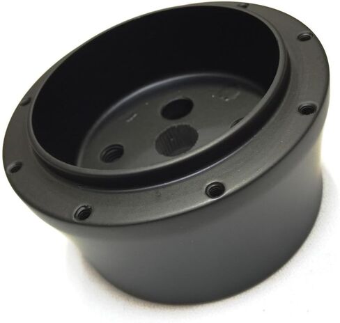 ForeverSharp 1969-1994 Chevy/GM 9 Hole Black Aluminum Steering Wheel Adapter in Saudi Arabia