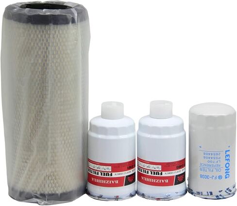 TONNIS ST-1042 Filter Kit Fits Massey Ferguson MF2605, MF2615 tractor AGCO Replaces Air Outer 2127378K1 & Inner 2127379K1, Oil Filter 1447082M2, Fuel Filter 3905864M91, Fuel Filter 3905865M1 (5 Pcs) in Kuwait
