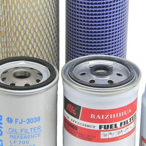 TONNIS ST-1042 Filter Kit Fits Massey Ferguson MF2605, MF2615 tractor AGCO Replaces Air Outer 2127378K1 & Inner 2127379K1, Oil Filter 1447082M2, Fuel Filter 3905864M91, Fuel Filter 3905865M1 (5 Pcs) in Kuwait