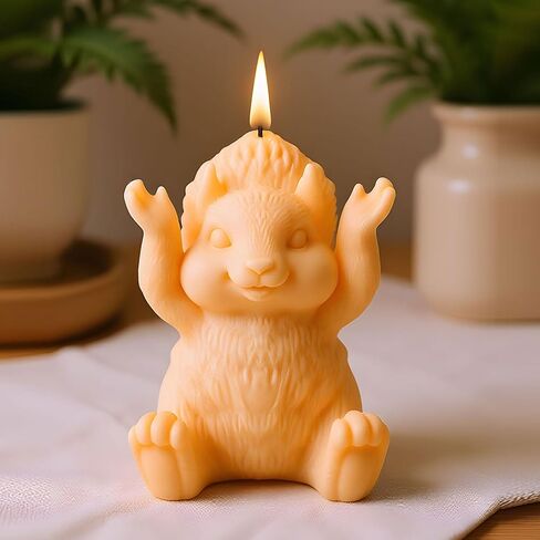 Squirrel Silicone Candle Molds Animal Squirrel Candle Mold for Candles Making Resin Casting Aromatherapy Candles Handmade Wax Home Decor Set of 2 in Kuwait