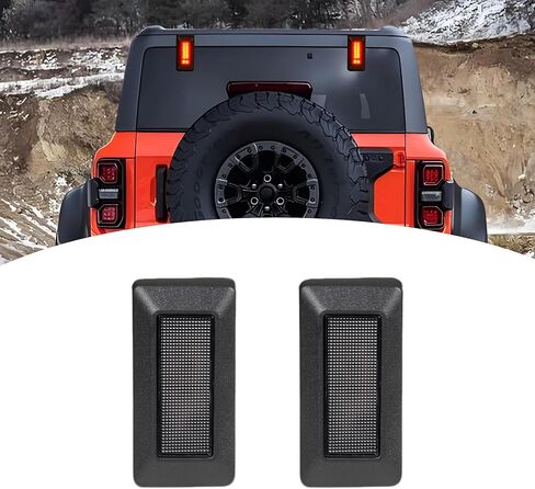 LED Rear Window Lights for Ford Bronco 2/4-Door 2021 2022 2023 2024 2025 Rear Glass Hinge-Mounted Lights Reverse/Brake/Daytime Running Lamps Extra Accessories (Only for Hard top) 2PCS in Saudi Arabia