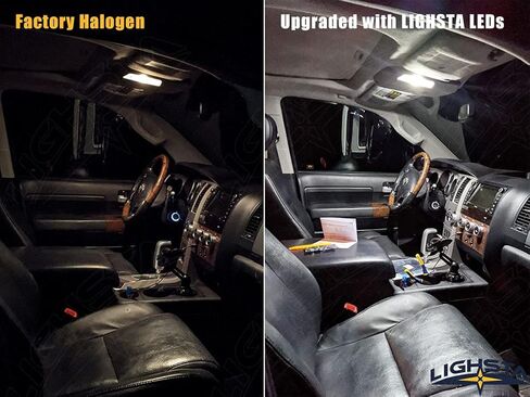 8PCS Super Bright White LED Interior Light Kit Package for Toyota Tacoma 1995 1996 1997 1998 1999 2000 2001 2002 2003 2004 + License Plate Lights and Install Tool in Kuwait