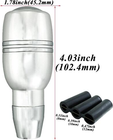 Abfer Automatic Shift Knob with Button Car Gear Shifter Knobs Aluminum Alloy Stick Shifting Handle Transmission Fit for Most Vehicle, Blue in Saudi Arabia