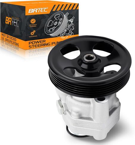 Power Steering Pump with Pulley Compatible with Subaru Forester 2003-2005 2.5L, Forester XT Limited 2006-2007 2.5L Turbocharged in Kuwait