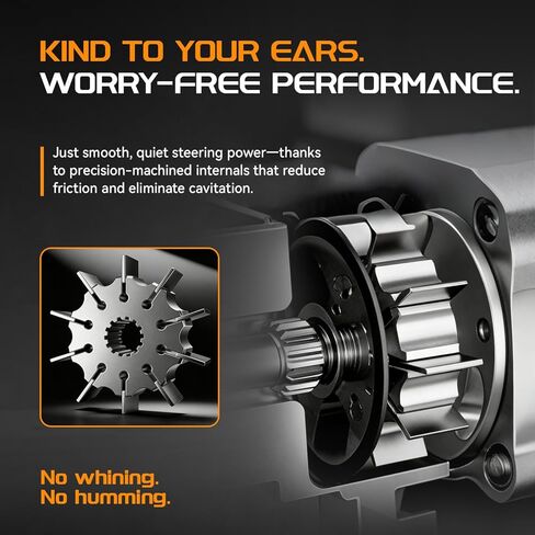 Power Steering Pump with Pulley Compatible with Subaru Forester 2003-2005 2.5L, Forester XT Limited 2006-2007 2.5L Turbocharged in Kuwait