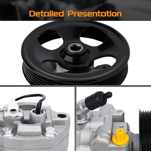 Power Steering Pump with Pulley Compatible with Subaru Forester 2003-2005 2.5L, Forester XT Limited 2006-2007 2.5L Turbocharged in Kuwait