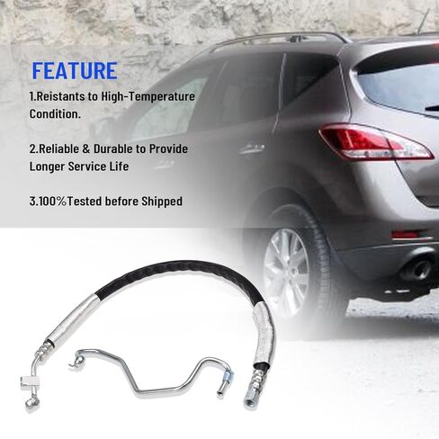 49720-1AA2A Power Steering Pressure Hose Compatible with Nissan Murano 2009-2014 3.5L V6, High Pressure Steering Line Replacement for 49720-1AN0A 49720-1AN0C 3402528 in Kuwait