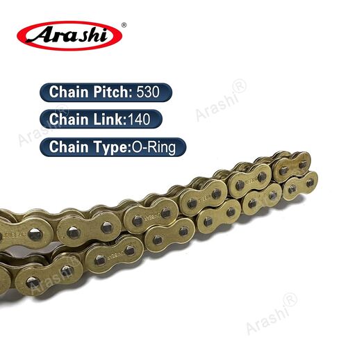 Arashi 530 O-Ring Drive Chain 150 Links with Connecting Master Link, 10,000 lbs Tensile, Motorcycle Replacement Parts Accessories in Saudi Arabia