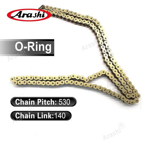 Arashi 530 O-Ring Drive Chain 150 Links with Connecting Master Link, 10,000 lbs Tensile, Motorcycle Replacement Parts Accessories in Saudi Arabia