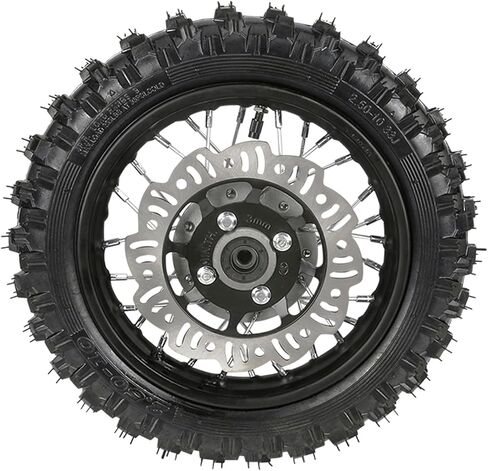 2.50-10 3.00-10 Front & Rear Wheels Rims Tires, Assembly Front Rear Tire Rim Wheel with Chain for CRF50 XR50 Dirt Bike Pit Bike in Kuwait