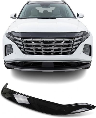 Hood Bug Deflector Bugflector/Bug Shield for Hyundai Tucson 2020-2026, Front Hood Protector, Low Profile ABS Bug Guard, Exterior Auto Accessories, Black in Kuwait