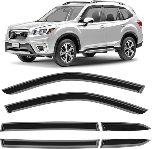 CLIM ART Incredibly Durable Rain Guards for Dodge Grand Caravan 2008-2020,Original Tape-on Window Deflectors,Vent Deflector,Window Visors,Car Accessories,4pcs. - 408252 in Kuwait