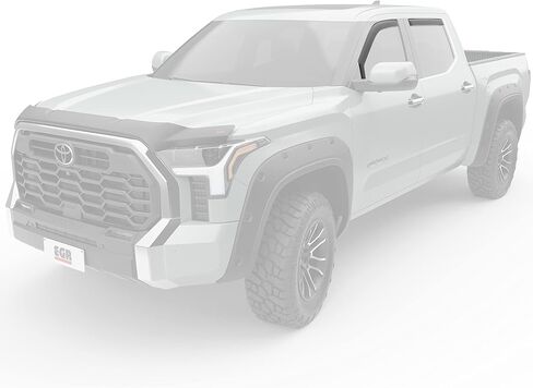 EGR 575401 in-Channel Window Visors, Front and Rear Window Accessories, Dark Smoke Finish, Compatible for Select Toyota Tundra Models in Saudi Arabia