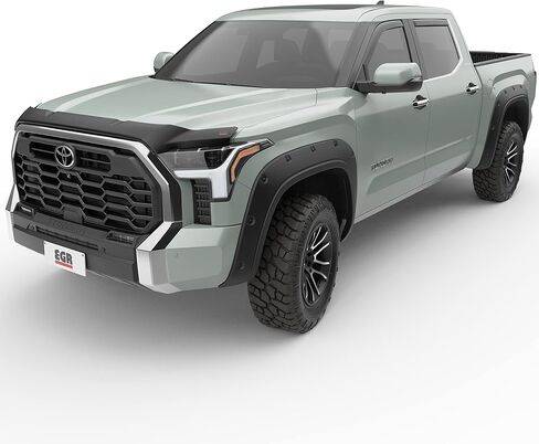 EGR 575401 in-Channel Window Visors, Front and Rear Window Accessories, Dark Smoke Finish, Compatible for Select Toyota Tundra Models in Saudi Arabia