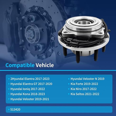1 PC 515130 Wheel Hub Bearing Compatible with 2011-2016 F-250/F-350 4WD in Kuwait