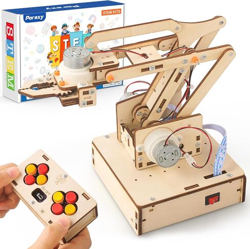 Robot Arm Kits, Robotics for Kids Ages 8-12 14-16 STEM Toys, DIY Science Experiment Engineering Building Circuits Projects, Birthday Gifts for 9 10 11 13 14 15 16+ Year Old Boys Girls Teens Adults in Saudi Arabia