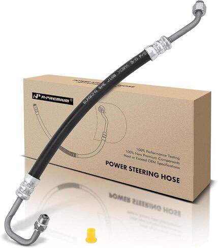 A-Premium Power Steering Pressure Hose Line Assembly Compatible with Ford E550 Super Duty 2003, E550 Econoline Super Duty 2002, V8 7.3L, Pump To Hydraulic Brake Booster in Kuwait