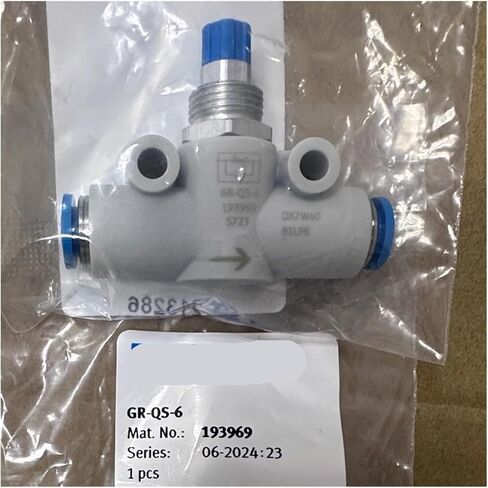 1PCS one-Way Throttle valves GR-QS/M5/3/8/1/8/1/2-8/4/B151215 193967(GR-M5-B 151213) in Saudi Arabia