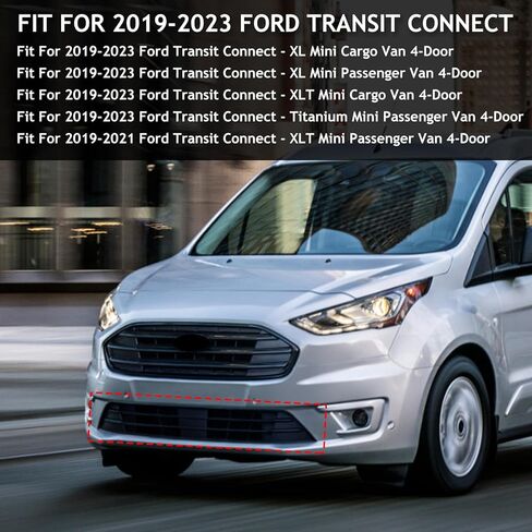 Front Bumper Lower Grille Fit For 2019-2023 Ford Transit Connect Front Lower Insert Grill Grille Replacement For KT1B17K946A in Kuwait