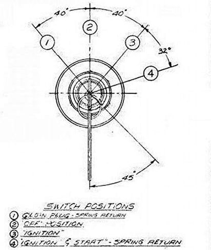 New Ignition Switch Diesel Engine Glow Plug Warming Position for Pollak 31-527 in Kuwait