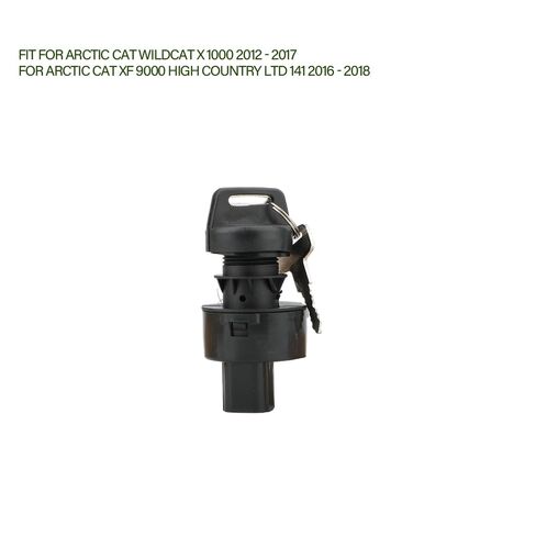 0609-911 Ignition Key Switch for Arctic Cat Wildcat X 1000 2012 2013 2014 2015 2016 2017 for Arctic Cat XF 9000 High Country LTD 141 2016 2017 2018 5UG-H2510-00-00, 0609-910, 4015033, 1XD-H2510-10-00 in Kuwait