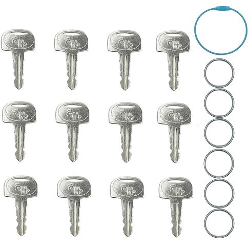 12Pcs 601 Heavy Ignition Keys,60266568 Key for Sany Mini Excavator Crane Ferris Mower Bluebird School Polaris Snowmobile Broderson in Saudi Arabia