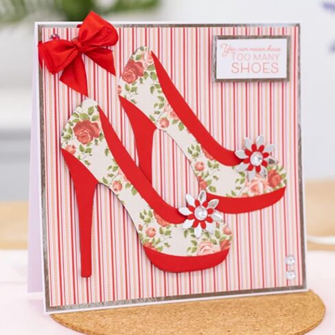 High Heel Metal Cutting Dies Match Shoes Words Phrase Transparent Silicone Seal Stamps Sets for Card Making DIY Scrapbooking Paper Crafting Arts Crafts Good Shoes Alphabets Clear Stamping Stamps in Kuwait