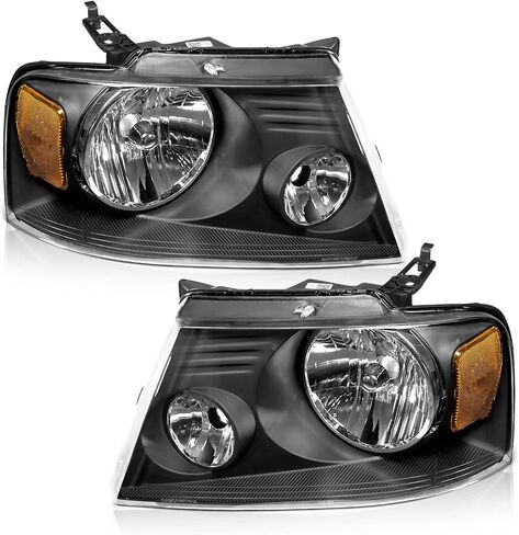 WEELMOTO Headlights for 2004-2008 Ford F150 Pickup / 06-08 Mark LT, Headlight Assembly Compatible with 04-08 F150 Headlamp Replacement Chrome Housing in Saudi Arabia