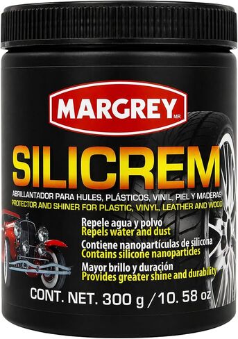 Silicrem Plastic & Vinyl Restorer 300g – Shine and Protection for Rubber, Plastic, Leather and Wood | Abrillantador para Hules y Vinil | UV Protector Water Repellent Car Interior Dressing in Saudi Arabia