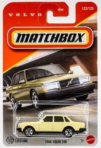 Matchbox 1986 Volvo 240 [Yellow] 122/125, 1:64 Scale Diecast Toy Vehicle in Kuwait
