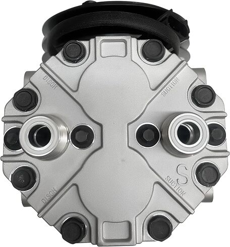 RYC New AC Compressor and A/C Clutch RYC-York-2PK (2-Groove, 12 Volt Coil) Replaces ET210L-25073C, ET210L-21887C, ET210-25007C, ET210-25053C, ET210L-25248C, ET210L-25407C in Kuwait