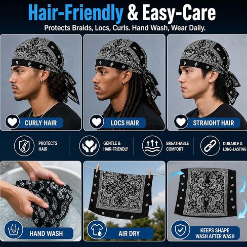 2026 Elastic Cycling Sports Cap Men Women,Paisley Cooling Headscarf Cap Set,Beanie Motorcycle Pirate Wrap Helmet in Kuwait