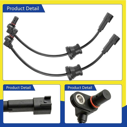ABS Wheel Speed Sensor for Chevrolet Equinox, GMC Terrain 2010 2011 2012 2013 2014 2015 2016 2017, 20711371, ALS1994, Front Rear Left Right Sides (4PCS) in Kuwait