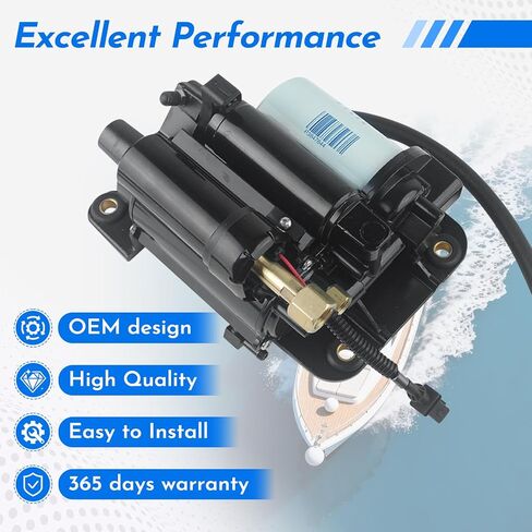 Electric Fuel Pump Assembly Replacement Compatible with Volvo Penta 21608511 21545138 4.3L 5.0L 5.7L for 4.3OSI 4.3GXI 5.0OSI 5.0GXI 5.7GI 5.7GXI 5.7OSI 5.7OSXI 3594444 213977771 3861355 3860210 in Saudi Arabia