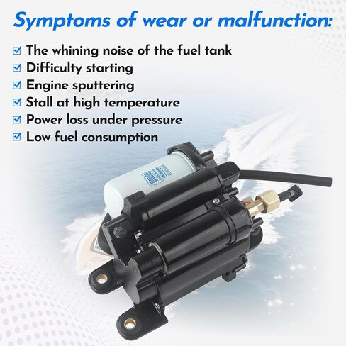 Electric Fuel Pump Assembly Replacement Compatible with Volvo Penta 21608511 21545138 4.3L 5.0L 5.7L for 4.3OSI 4.3GXI 5.0OSI 5.0GXI 5.7GI 5.7GXI 5.7OSI 5.7OSXI 3594444 213977771 3861355 3860210 in Saudi Arabia