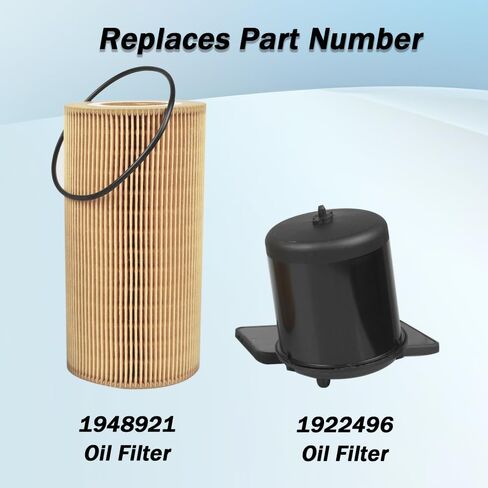 1948921 1922496 Filter Kit Compatible with MX11 MX13 EPA13 Peterbilt DAF Kenworth Truck Engine Replaces P550952 P550812 LF16233 1872106 57370 in Kuwait