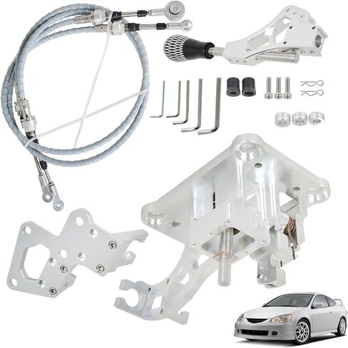 Shifter Cables Trans Bracket Shifter Assembly Set Replacement for 2002-2006 RSX 1988-2000 Civic 1994-2001 Integra in Kuwait