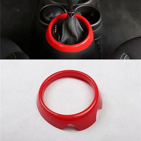 for Mini Countryman R60 2013-2016 1PC Car Gear Shift Knob Frame Cover Trim ABS Car Accessories (Black White) in Saudi Arabia