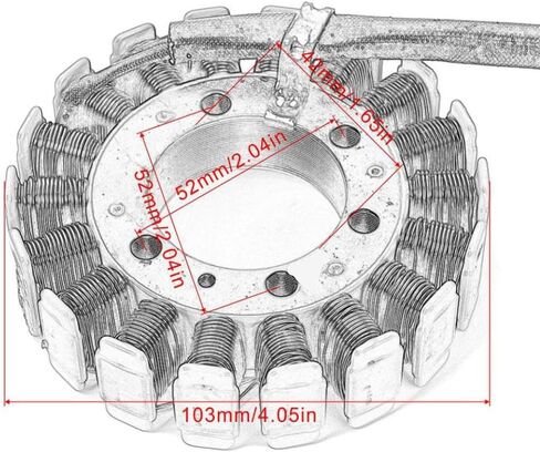 Motorcycle Stator Coil Compatible with CN250 Helix 250 1986 1987 1988 1989 1990 1991 1992 1993 1994 1995 1996 1997 1998 1999 2000 2001 2002 2003 2004 2005 2006 2007 in Saudi Arabia