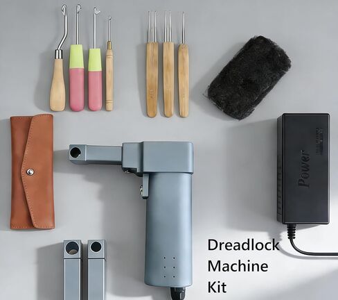 Dreadlock Machine with 0.3/0.4/0.47inch Heads,Dreadlocks Maker for Locs Instant Loc Maker Crochet Tool Kit for Dreadlocks Quick and Easy Automatic Dreadlock Machine in Kuwait