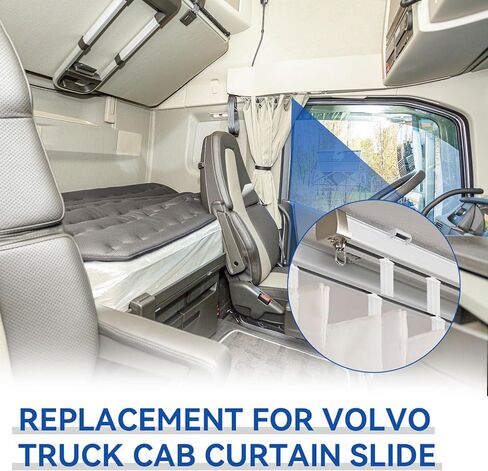 20Pack Curtain Track Glider Replacement for Volvo Truck Curtains 20984270 Curtain Track Slider Compatible with Volvo VNL Curtains Carriers Slide and Roller Truck Accessories Replacement for Semi Truck in Kuwait