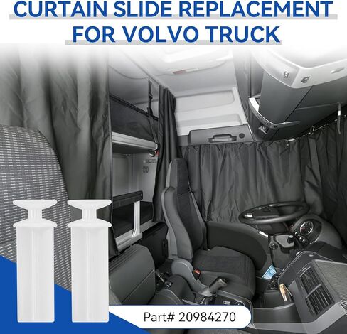20Pack Curtain Track Glider Replacement for Volvo Truck Curtains 20984270 Curtain Track Slider Compatible with Volvo VNL Curtains Carriers Slide and Roller Truck Accessories Replacement for Semi Truck in Kuwait
